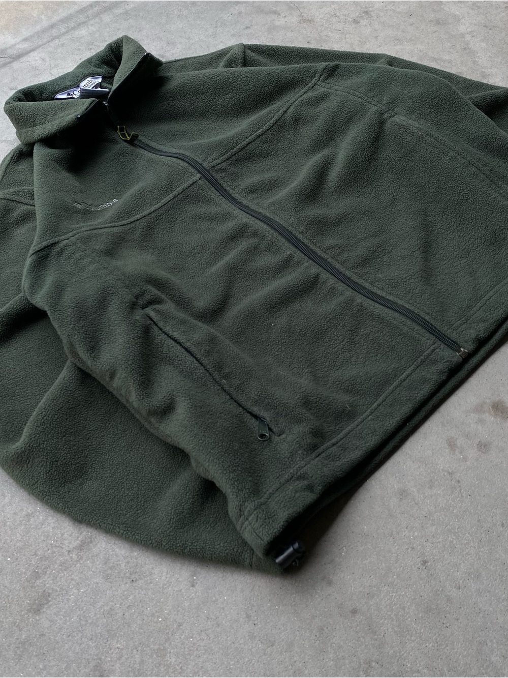 Columbia Men's Olive Green Fleece Jacket
